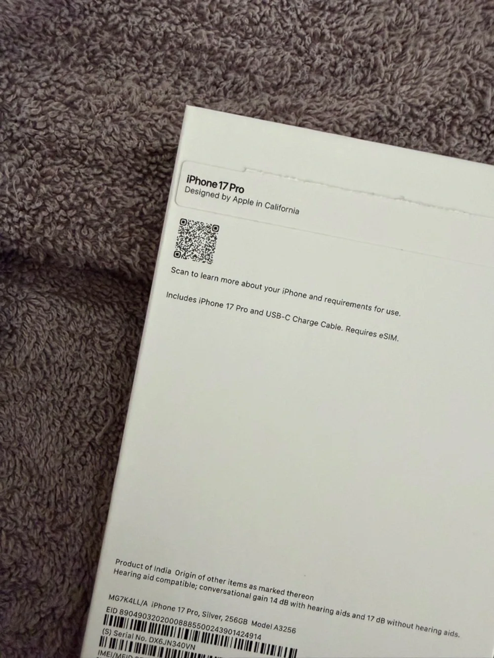 Apple iPhone 17 Pro Silver BOX